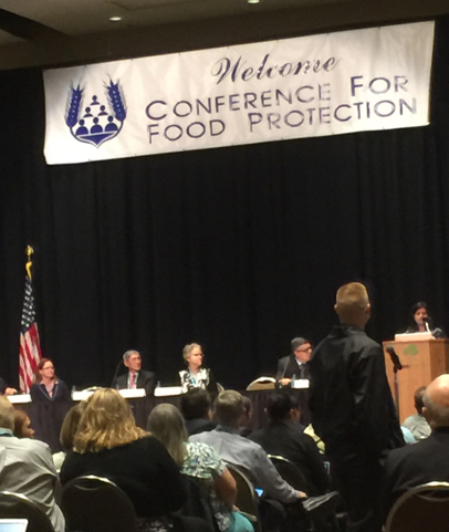 The bi-annual Conference for Food Protection includes several opportunities for discussion and comment.