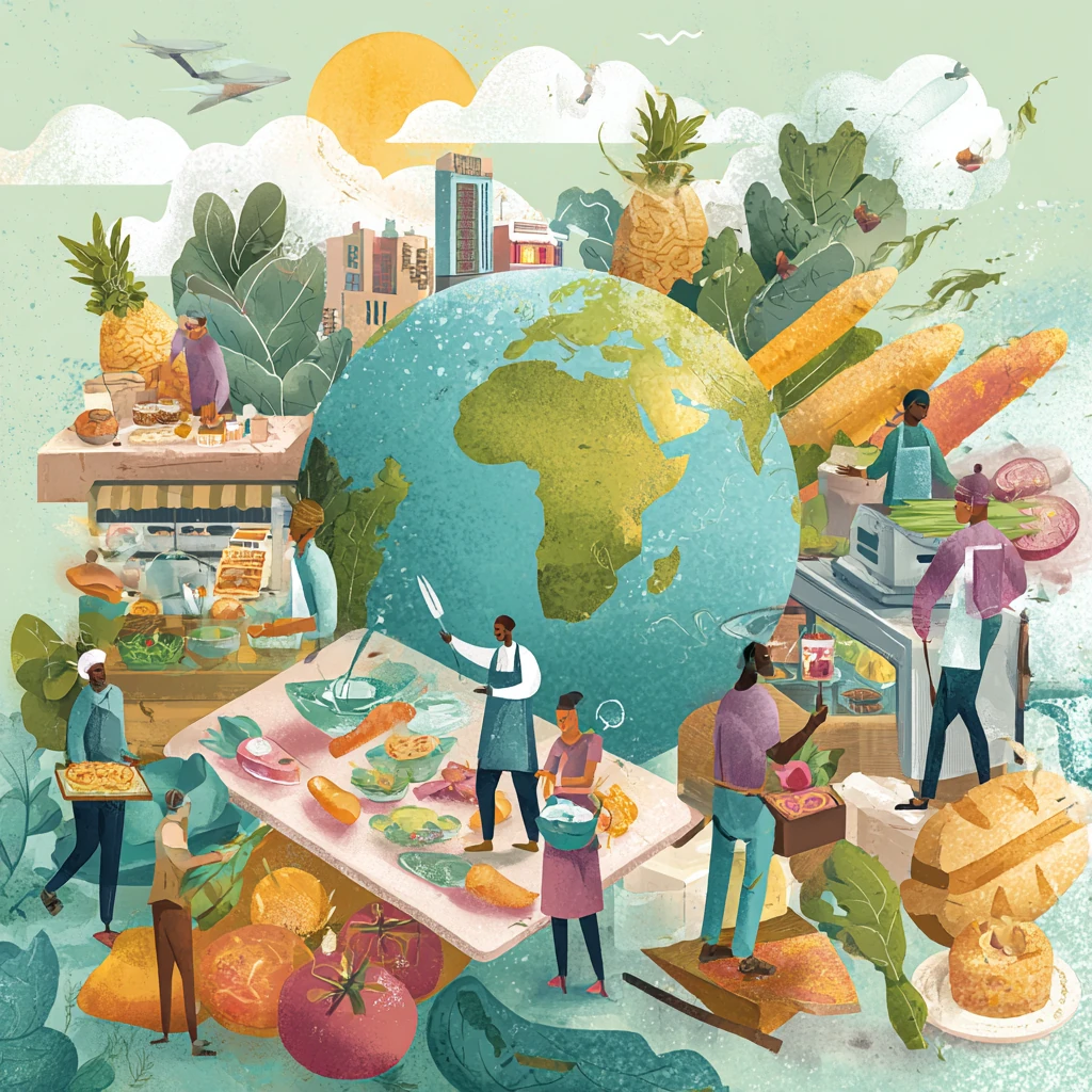 Earth and a bounty of food