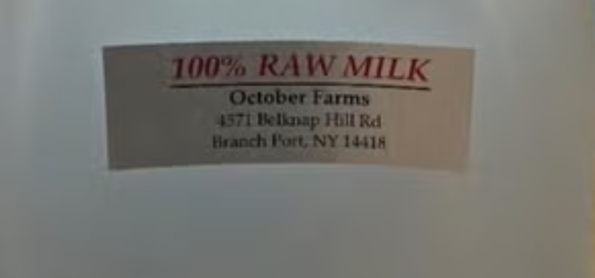 New York officials issue warning about raw milk because of Salmonella test results