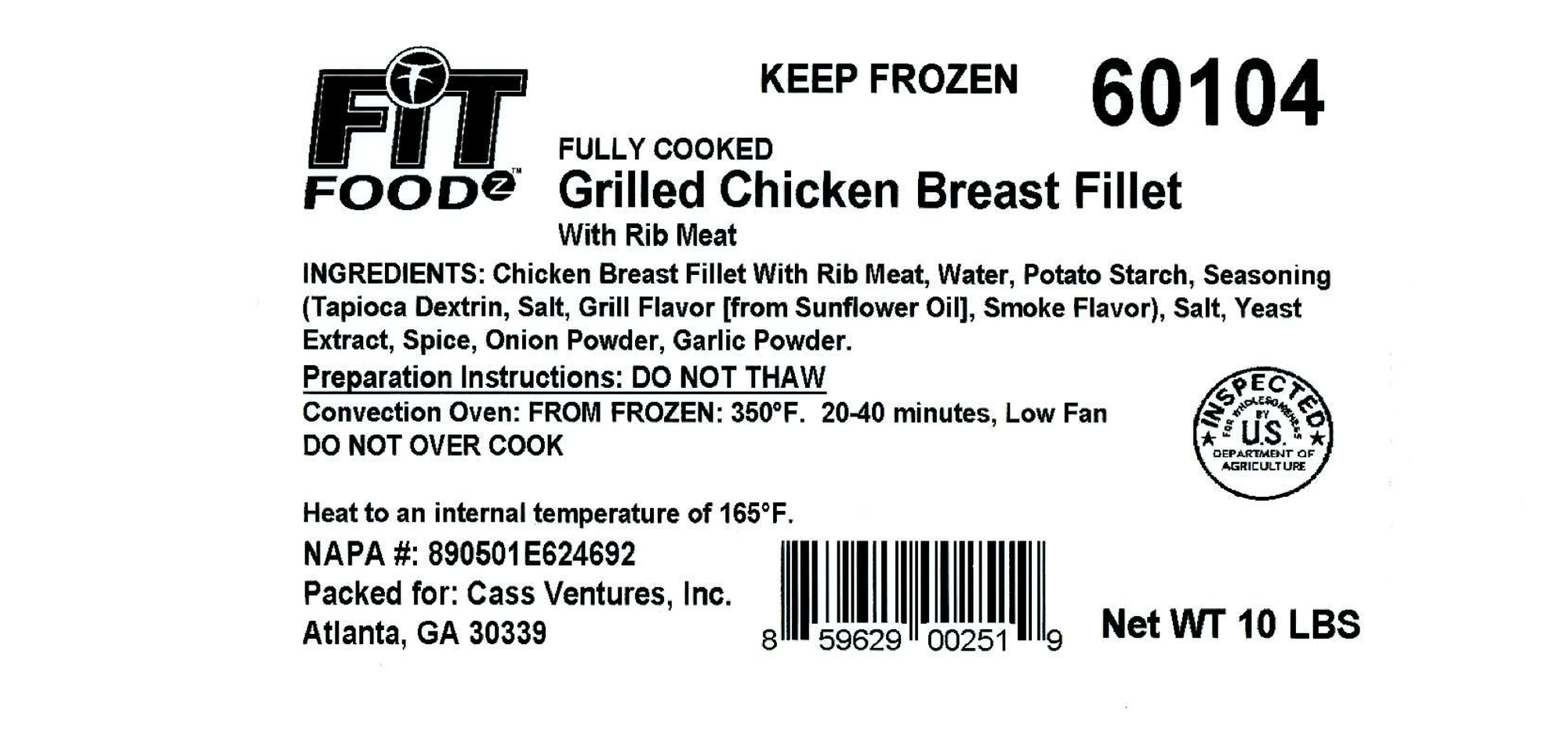 Chicken breasts recalled because of Listeria contamination