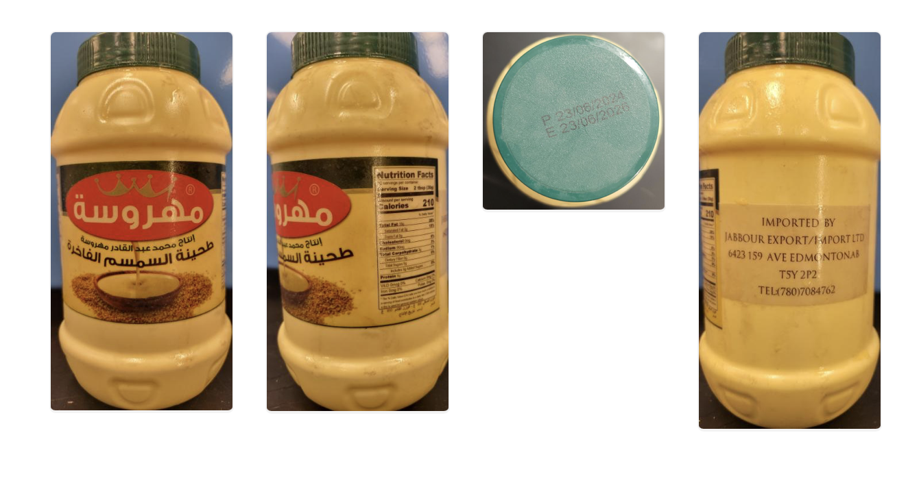 Tahini recalled in Canada because of Salmonella