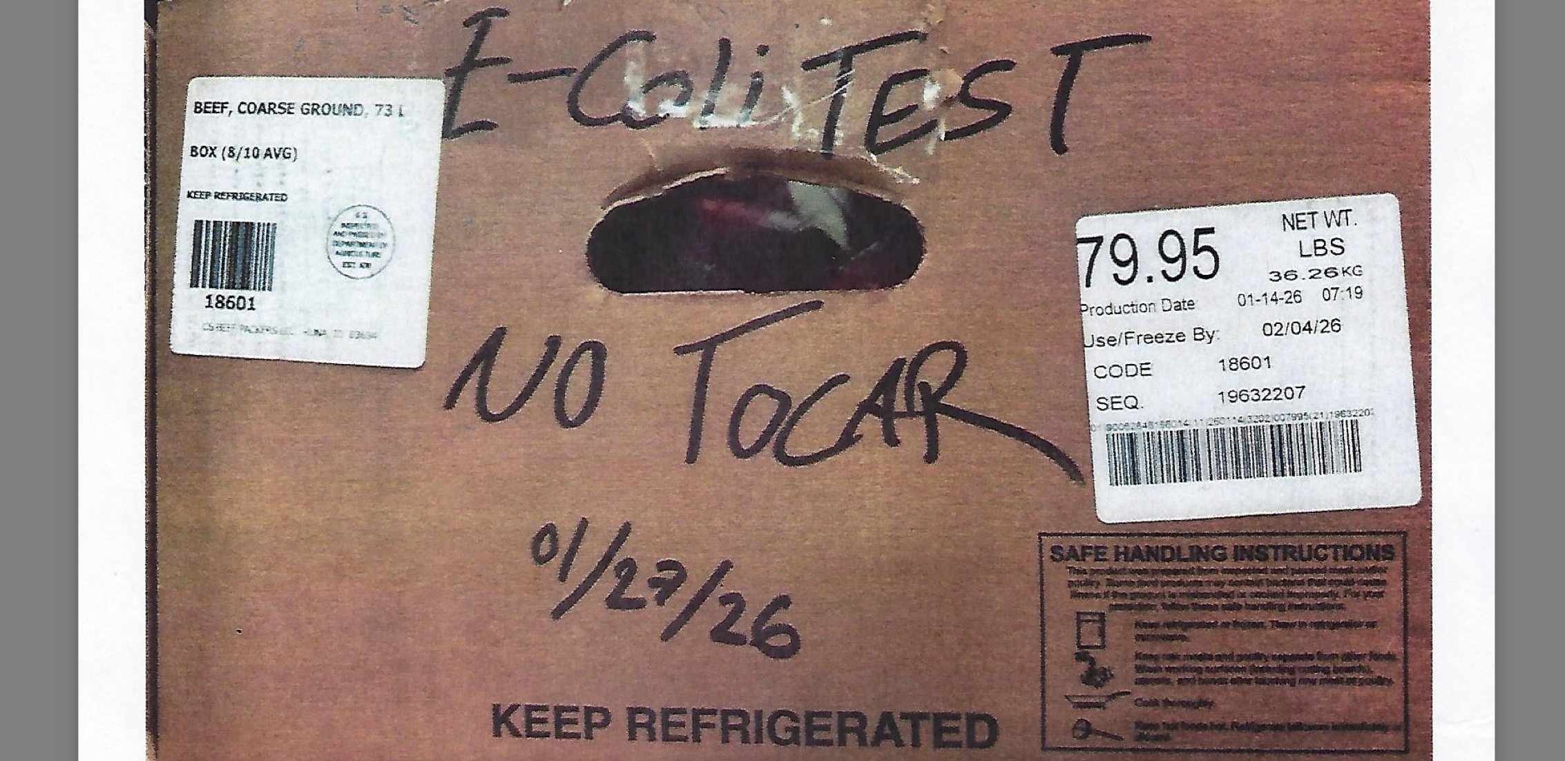 CS Beef Packers recalls more than 11 tons of ground beef because of E. coli contamination