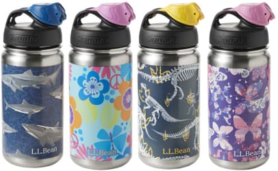 Insulated water bottles designed for children are being recalled because of lead contamination. The four above patterns and one below are all included in the recall.