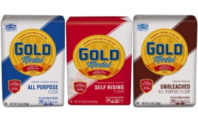 recalled trio of Gold Medal flour