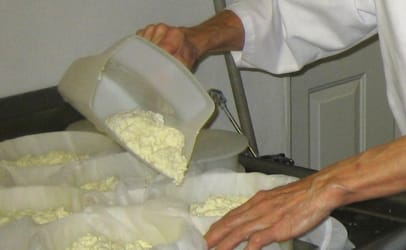 This is one of the photos from the Chapel Hill Creamery website that shows the company's production process.