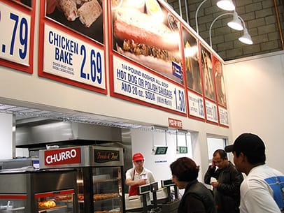 Costco in-store hot dog stand