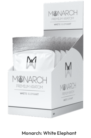 Image of Monarch Premium White Elephant Kratom Powder Container