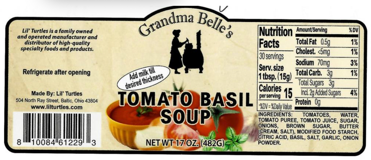 Tomato soup recalled because of undeclared milk
