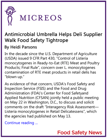 Processing Aids series sponsored by Micreos