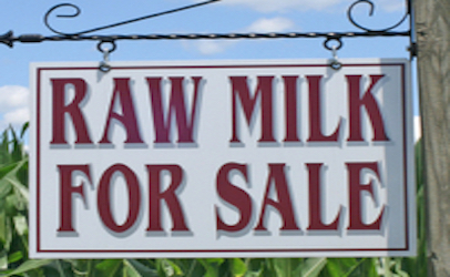 raw milk for sale sign