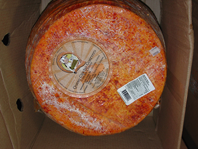 Queso Cincho de Guerrero cheese wheels