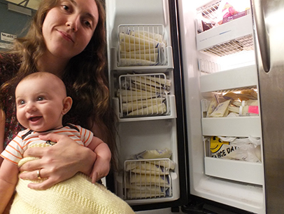 Nese Devenot and her son Ellis