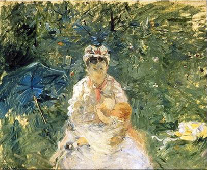 The Wet Nurse by Berthe Morisot