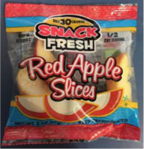 Snack Fresh red apple slices