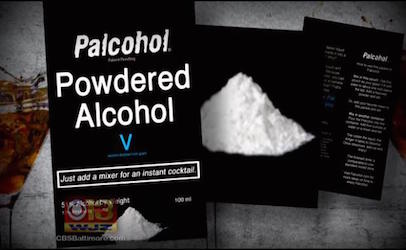 Powdered Alcohol warning poster