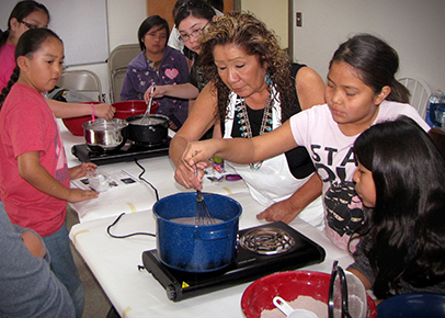 NMSU tribal extension cooking class. (Courtesy Photo) FEB15