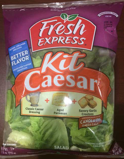 Recalled Fresh Express salad kit