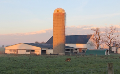 a farm silo a farm silo