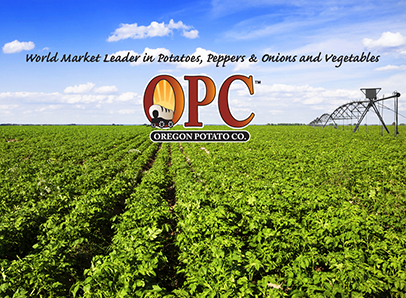 Oregon Potato Company logo and field