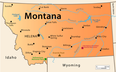 generic Montana map