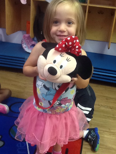 Listeria baby Kendall with Mickey