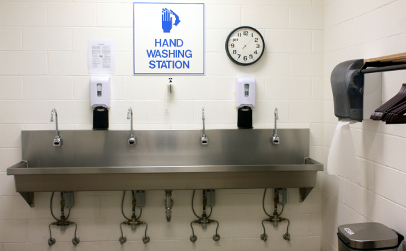 hand washing station