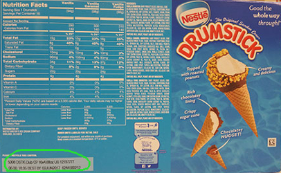 Nestlé Recalls Drumstick Ice Cream