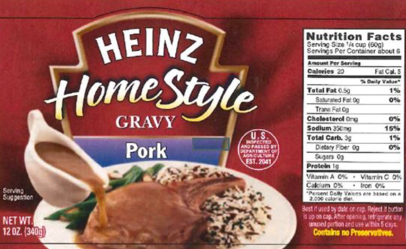 recalled Heinz gravy