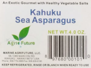 recalled Kahuku sea asparagus