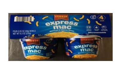 recalled Express Mac brand macaroni and cheese