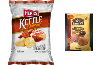 recalled Herrs and Peddler's Pride chips