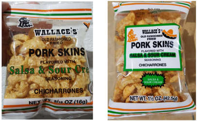 recalled Wallace's pork rinds Valley Milk