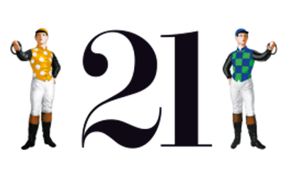 21 Club jockey logo