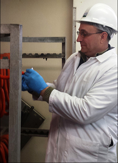 Michael Partridge works to keep meat, poultry and egg products safe in his job as a USDA Food Safety Inspection Service employee.