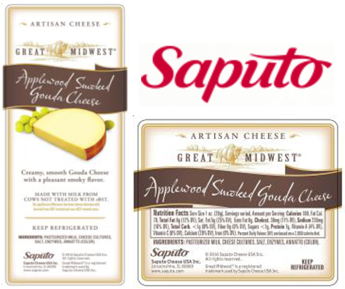 recalled Saputo Grat Midwest cheese