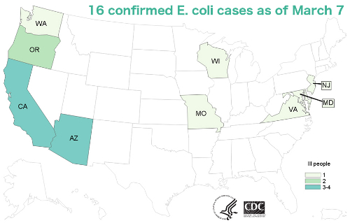 To read the CDC's most recent update on the E. coli outbreak linked to I.M. Healthy brand soy nut butter products from SoyNut Butter Co., please click on the image.