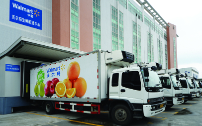 Wal-Mart fresh food delivery trucks in China provide temperature-controlled transportation to help ensure the safety of the food.