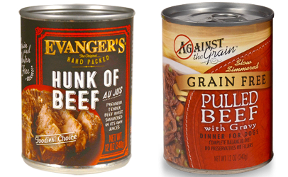 recalled Evangers and Against the Grain dog food