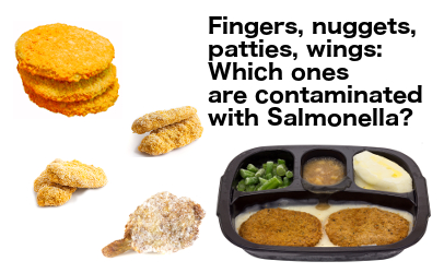 frozen chicken Salmonella illustration