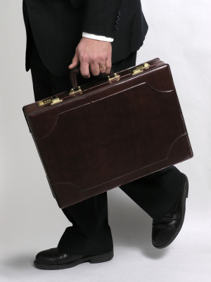 man with briefcase