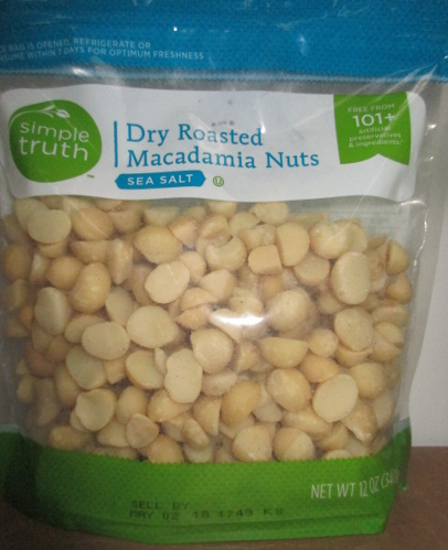 recalled Kroger Simple Truth macadamia nuts