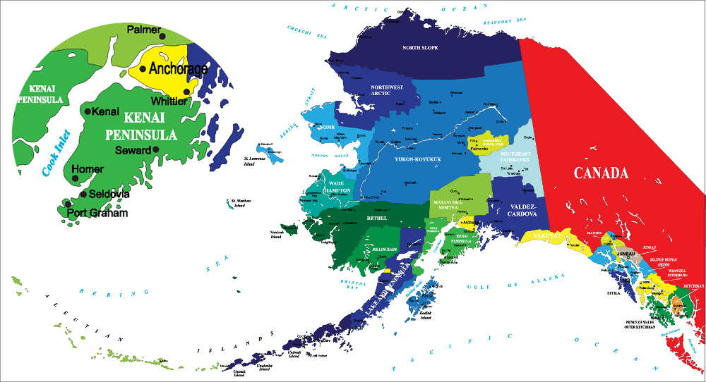 map Alaska Kenai