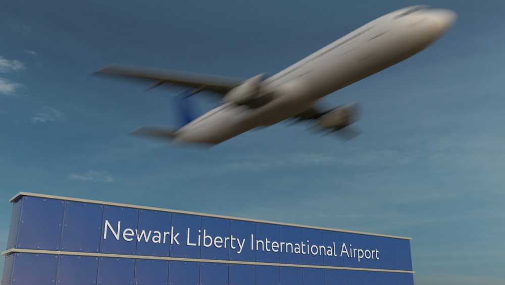 Newark airport sign