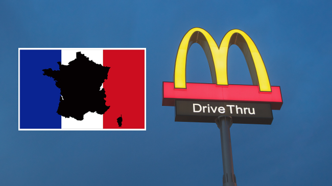 logo flag France McDonalds