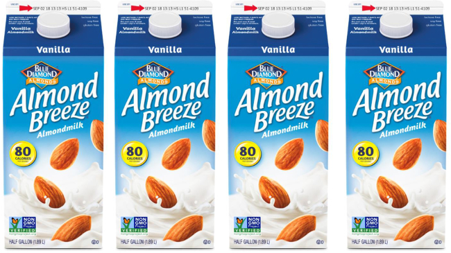 recalled Blue Diamond almond milk