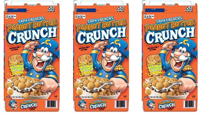 recalled Cap n Crunch cereal