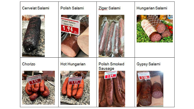 recalled Polonia brand sausages