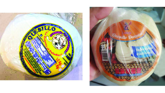 recalled quesillo cheese Alebrije