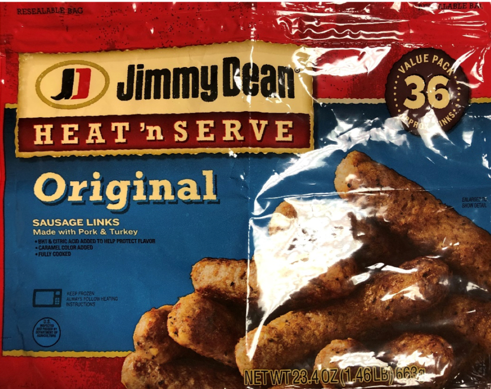 recalled Jimmy Dean sausage links