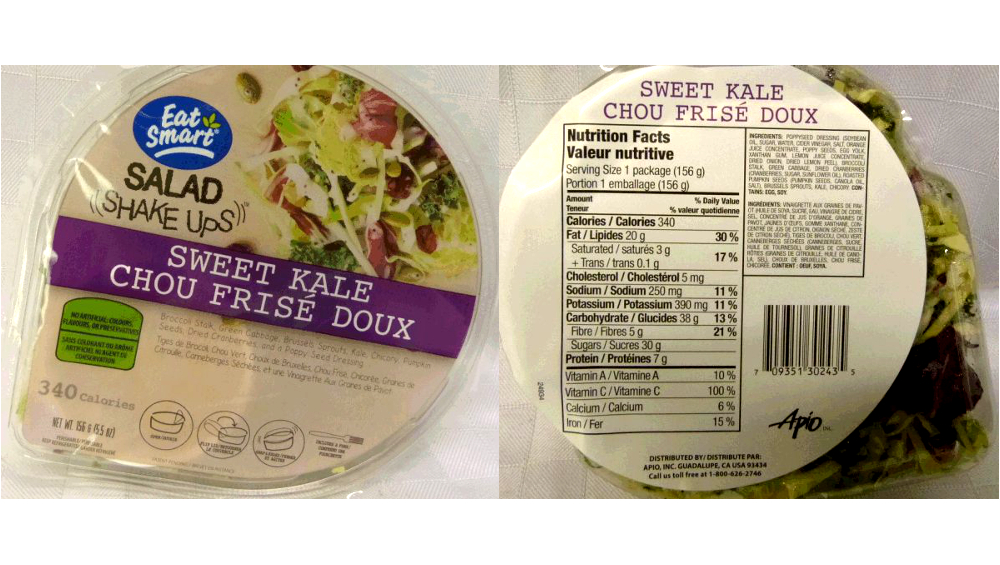 recalled kale salad Listeria